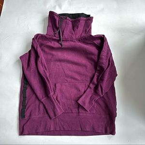 Purple asymmetrical Calvin Klein cowl neck Sweatshirt 1x